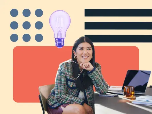 woman builds a brand identity for her work